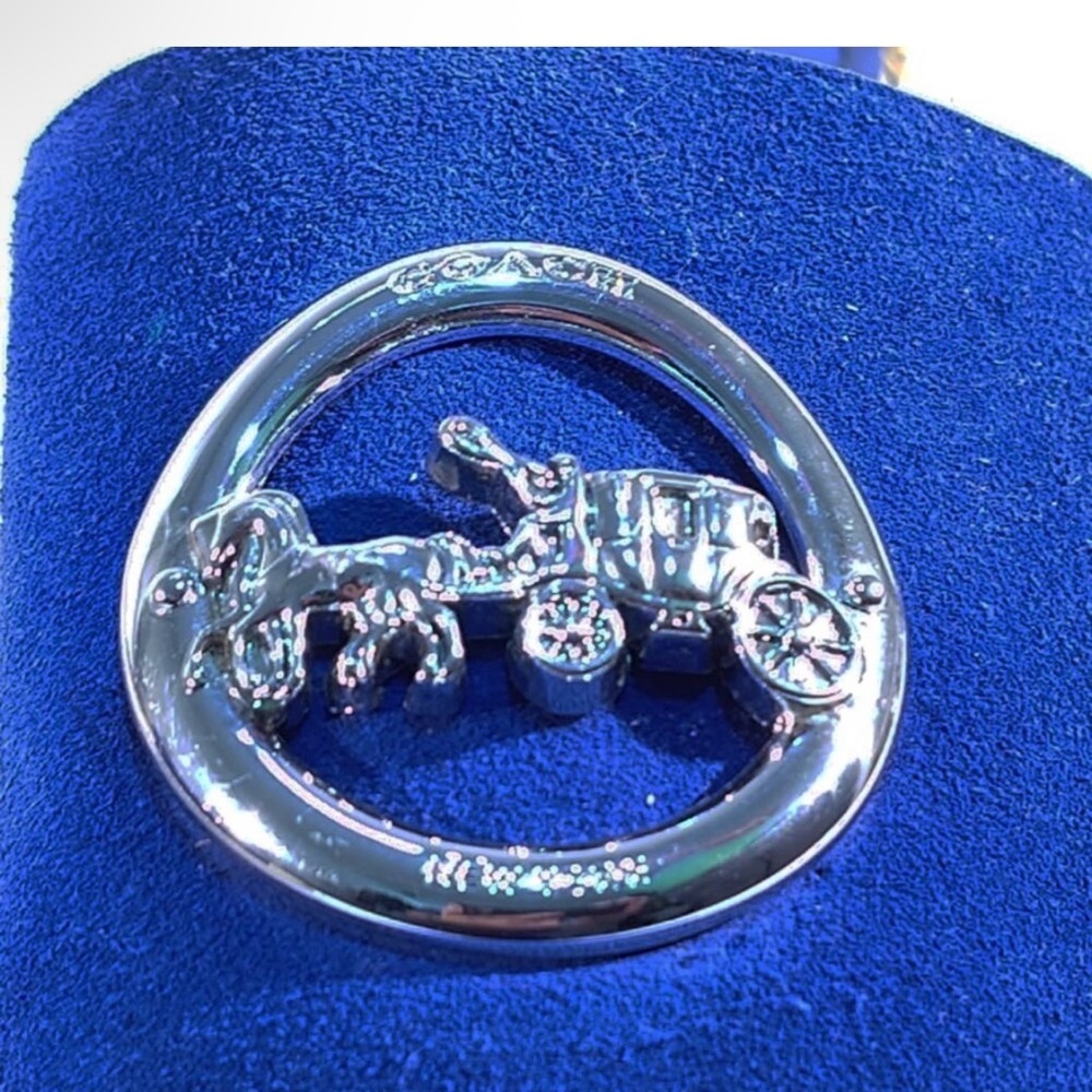 Coach Blue Espadrille Slides - Picture 2 of 11